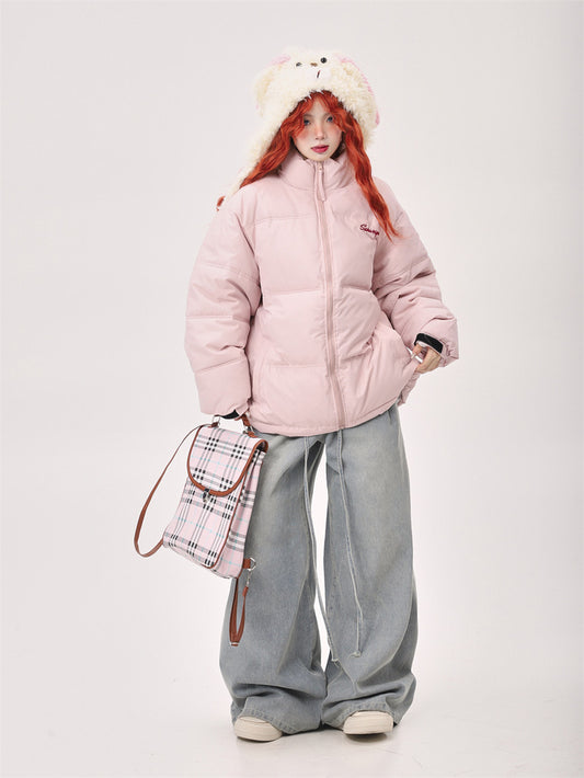 [Ant Studio] high-end thickened coat, college style Korean cotton suit, oversize trendy puff jacket outerwear