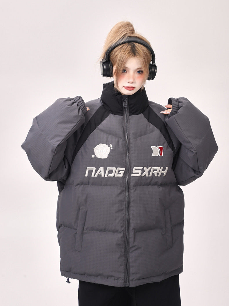 [Ant Studio] High-end good-looking oversize outerwear puff cotton jacket