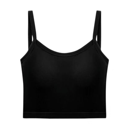 Short sling top with chest pads sexy back for women. Summer hot girl design. Slim fit.