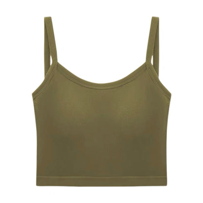 Short sling top with chest pads sexy back for women. Summer hot girl design. Slim fit.