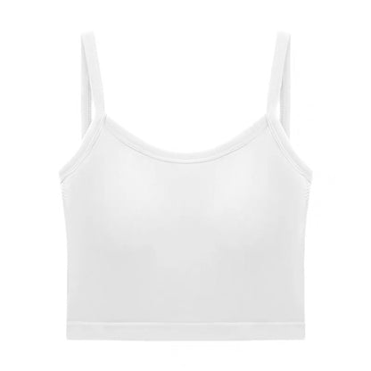 Short sling top with chest pads sexy back for women. Summer hot girl design. Slim fit.