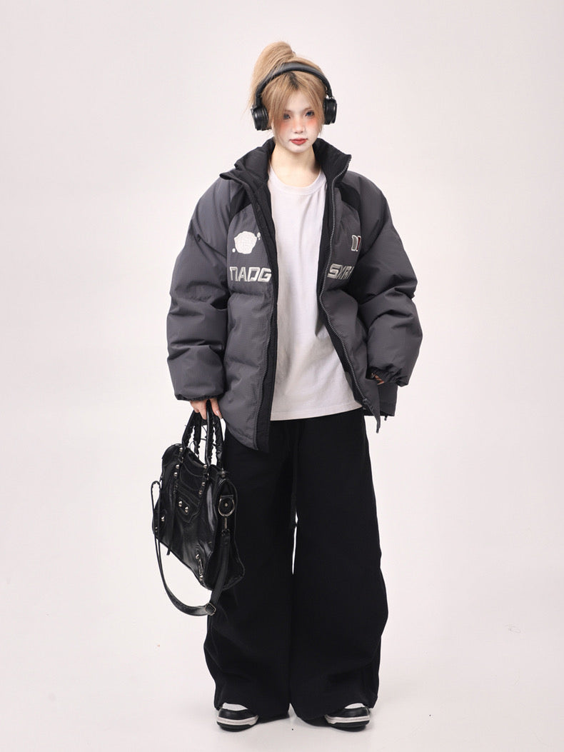 [Ant Studio] High-end good-looking oversize outerwear puff cotton jacket