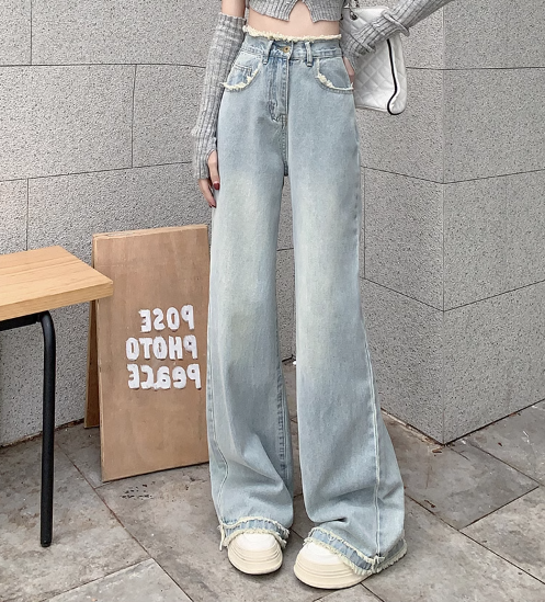 popular two-piece cold women's clothing high-end hot girl suit early autumn outfit with a whole set of jeans