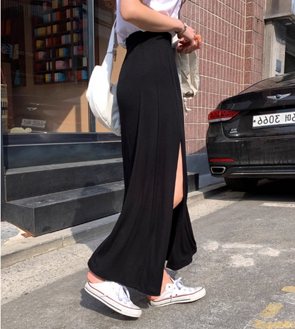 Summer dress with a complete set of fashionable black dress women 2023 design sense salt style wear two-piece suit skirt