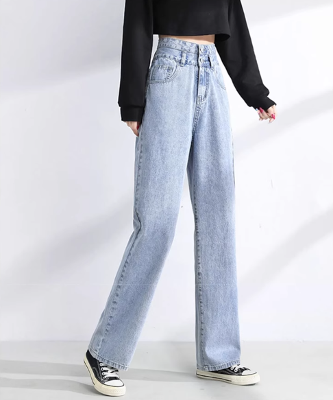 winter clothes with a complete set of Japanese retro lazy style sweater suit women's 2023 fashion jeans three-piece set