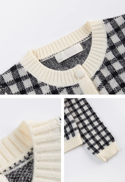 autumn and winter with high jeans suit 2023 new knitted sweater cardigan two-piece western style